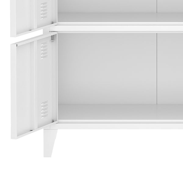 Büroschrank Hamina 80x40x82 cm in versch. Farben [en.casa]