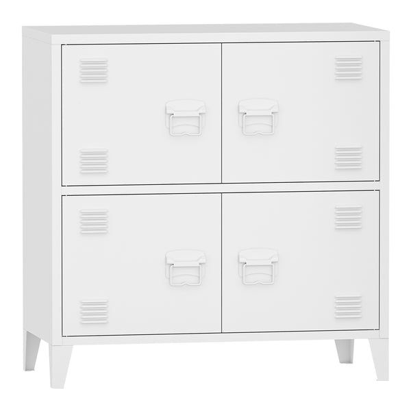 Büroschrank Hamina 80x40x82 cm in versch. Farben [en.casa]