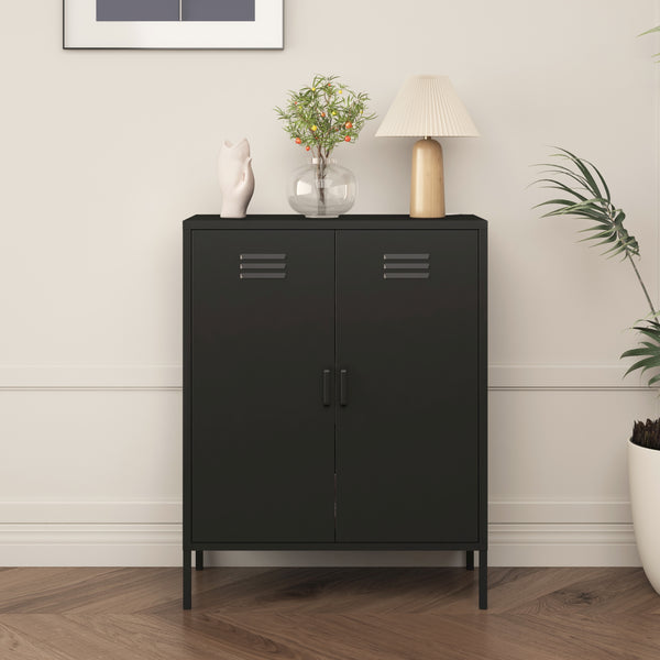 Büroschrank Pyhäranta Metall [en.casa]