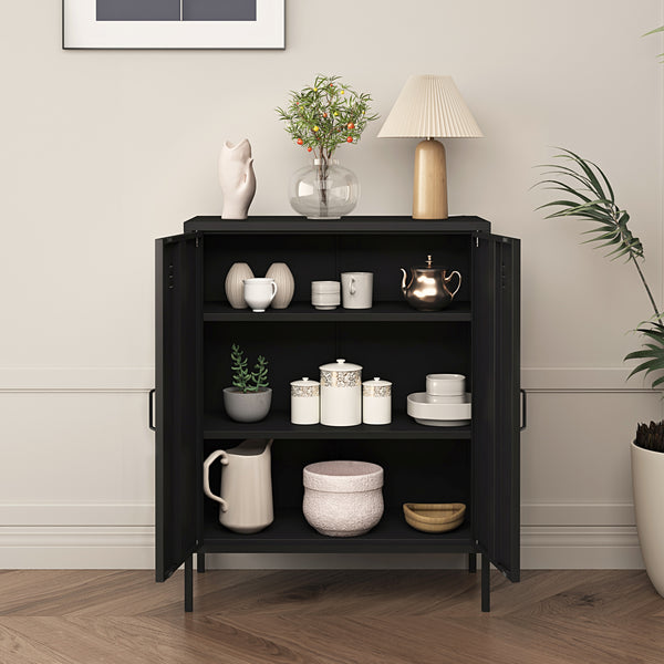 Büroschrank Pyhäranta Metall [en.casa]