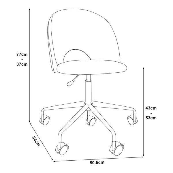 Bürostuhl Kajaani in versch. Farben [en.casa]