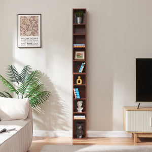 CD Regal Tynset 187x20x17 cm mit 10 Fächern [en.casa]