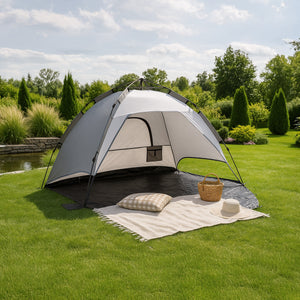 Strandmuschel Mullsjö Pop Up Strandzelt 215x135x140cm [pro.tec]