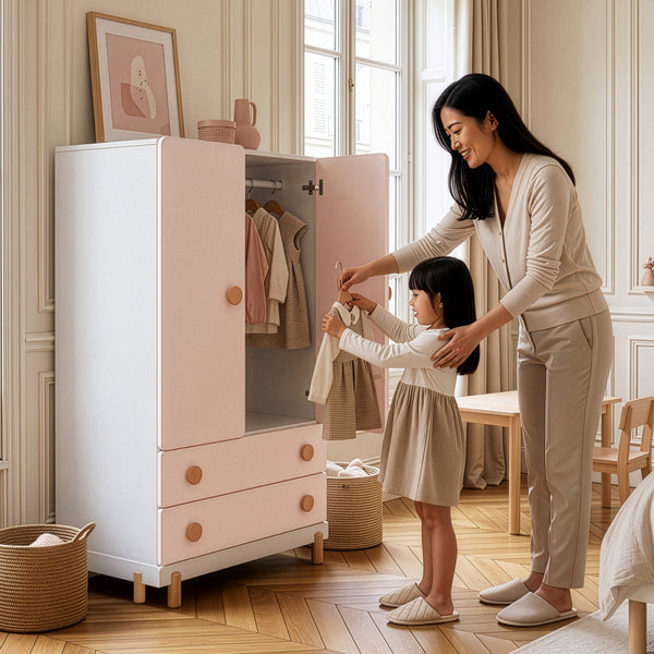 Kinderkleiderschrank Vaarentaa [en.casa]
