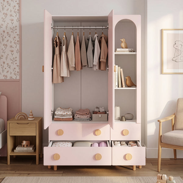 Kinderkleiderschrank Vaarentaa [en.casa]