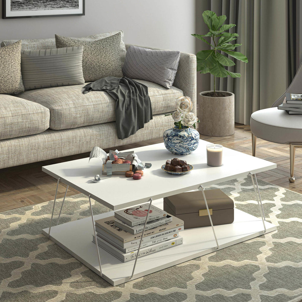 Couchtisch Saltdal 91x62x30cm in versch. Farben [en.casa]