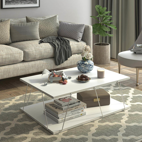 Couchtisch Saltdal 91x62x30cm in versch. Farben [en.casa]