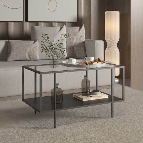 Couchtisch Nynna 90x50x50 cm Schwarz [en.casa]