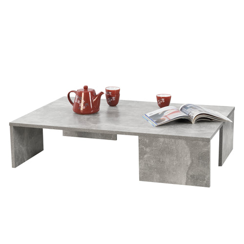 Couchtisch 90x60x20cm versch. Farben en.casa