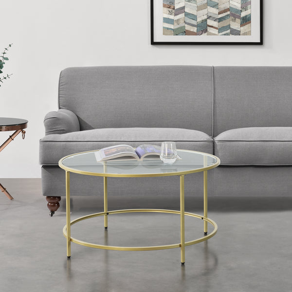 Couchtisch Kouvola Stahlgestell 84 x 45,5 cm in versch. Farben en.casa