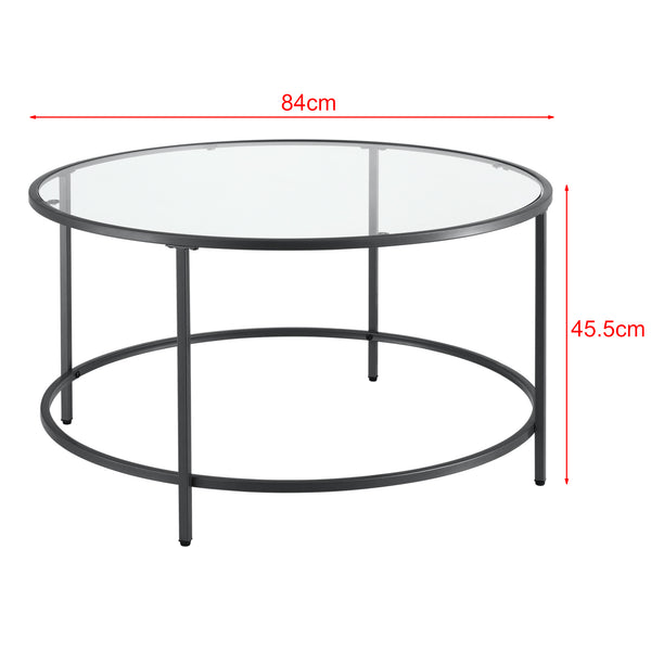 Couchtisch Kouvola Stahlgestell 84 x 45,5 cm in versch. Farben en.casa