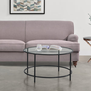 Couchtisch Kouvola Stahlgestell 84 x 45,5 cm in versch. Farben en.casa