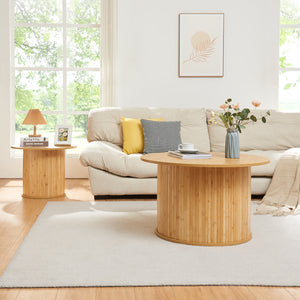 Couchtisch Ledepid Natur [en.casa]