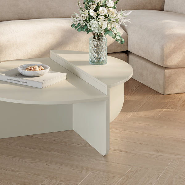 Couchtisch Tondesdaslo mit doppelter Tischplatte [en.casa]