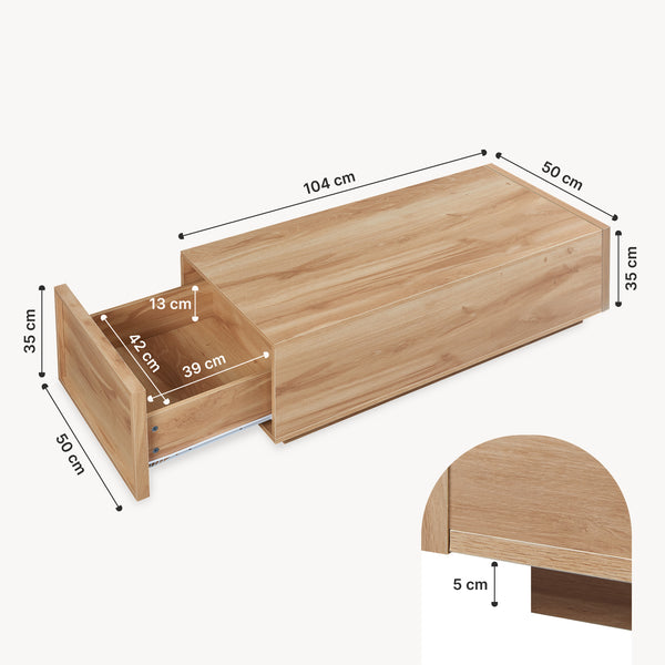 Couchtisch Turur 104x50x40 cm [en.casa]