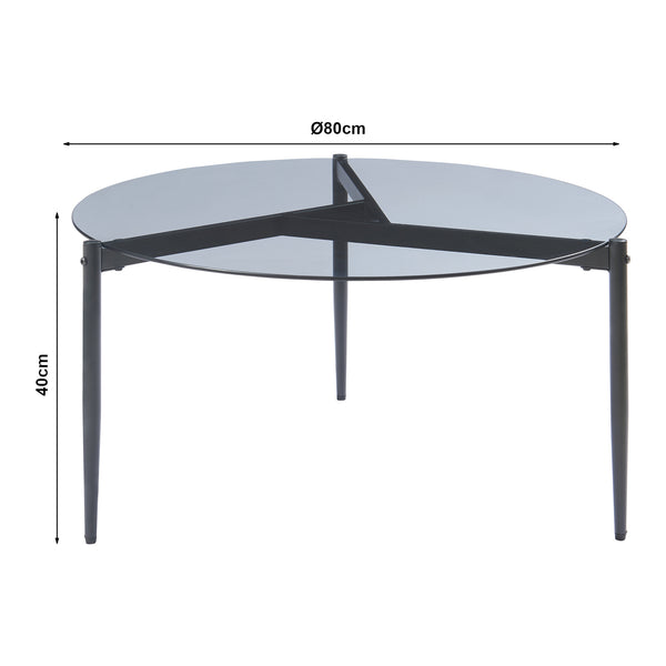 Couchtisch Ulökantaa Ø80x40 cm [en.casa]