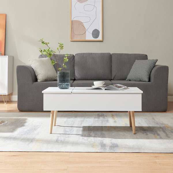Couchtisch mit Stauraum Flesen [en.casa]