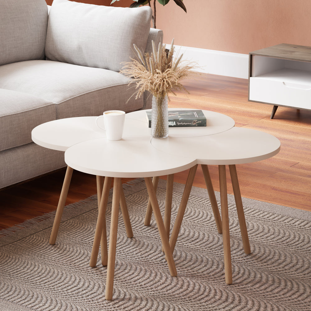 Couchtisch Højer im 4er Set 48 x 45 x 32 cm versch. Farben [en.casa] - premiumXL
