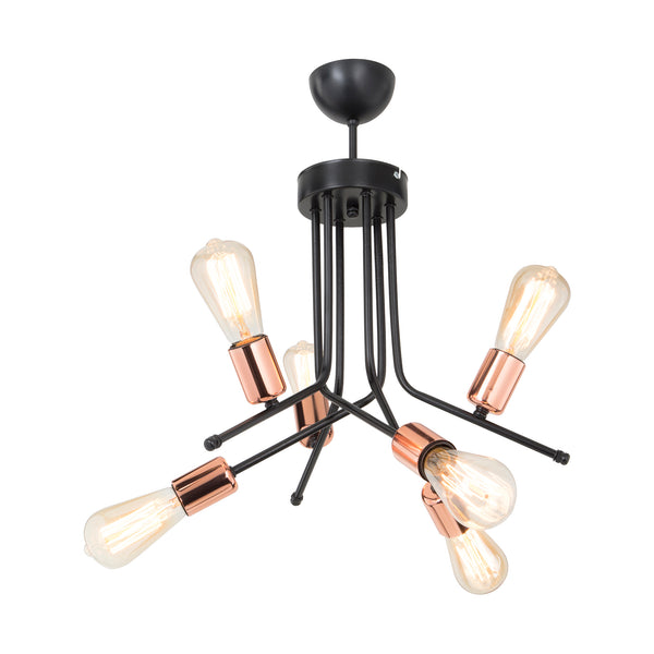 Deckenleuchte Halesowen 6xE27 Metall in verschiedenen Farben [lux.pro]