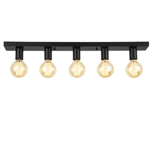 Deckenleuchte Korinth 5-Flammig Rund Metall E27 lux.pro