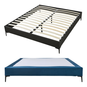 Doppelbett Lilla mit Matratze [en.casa]