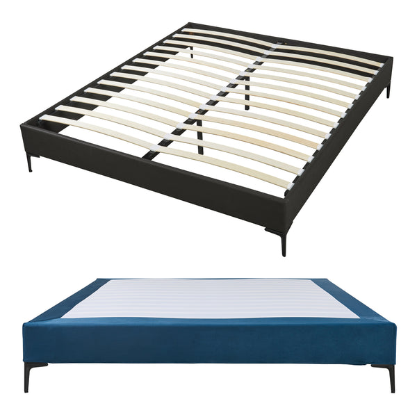 Doppelbett Lilla mit Matratze [en.casa]