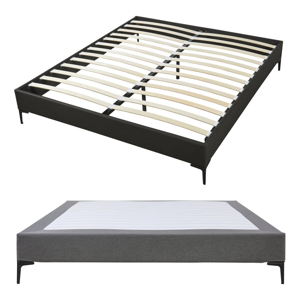 Doppelbett Lilla mit Matratze [en.casa]