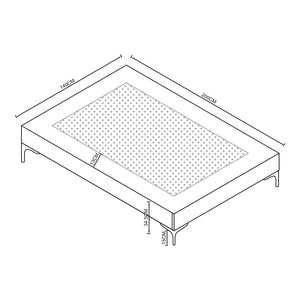 Doppelbett Lilla mit Matratze [en.casa]