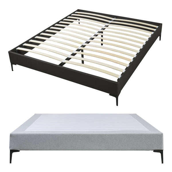 Doppelbett Lilla mit Matratze [en.casa]