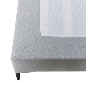 Doppelbett Lilla mit Matratze [en.casa]