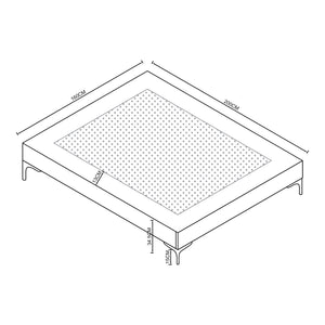 Doppelbett Lilla mit Matratze [en.casa]