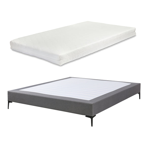 Doppelbett Lilla mit Matratze [en.casa]