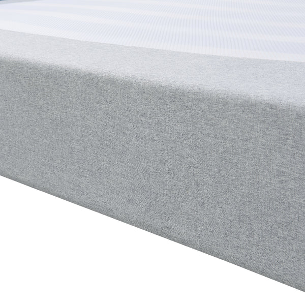 Doppelbett Lilla mit Matratze [en.casa]