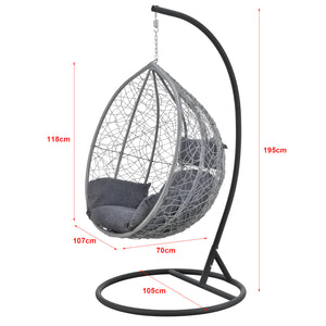 Hängesessel Capileira 1-Sitzer versch. Farben en.casa