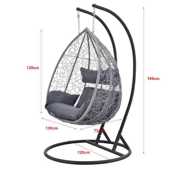 Hängesessel Capileira 2-Sitzer in versch. Farben en.casa
