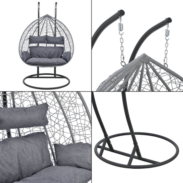 Hängesessel Capileira 2-Sitzer in versch. Farben en.casa