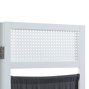 Raumteiler Dorotea Weiß/Dunkelgrau [en.casa]