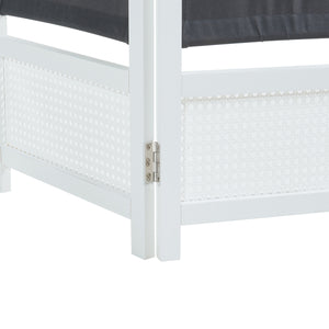 Raumteiler Dorotea Weiß/Dunkelgrau [en.casa]