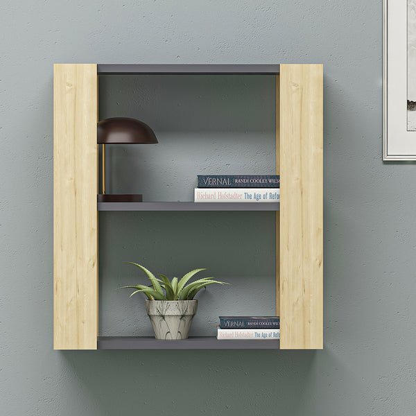 Wandregal Rakkestad 60x60x25.6 cm in versch. Farben [en.casa]