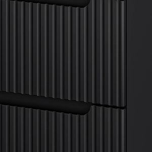 Waschtischunterschrank Skelbolu gerillte Front [en.casa]