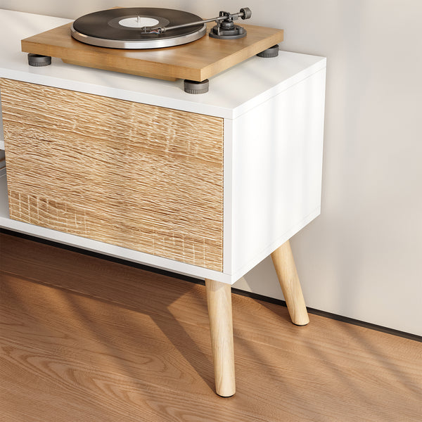 Fernsehtisch Eskilstuna mit 2 Schranktüren und 2 Ablagen [en.casa]