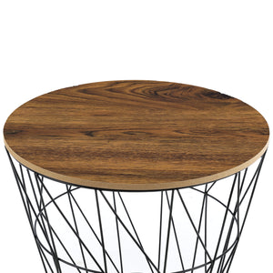 Metallkorb Beistelltisch Codogno 2er-Set in versch. Farben en.casa