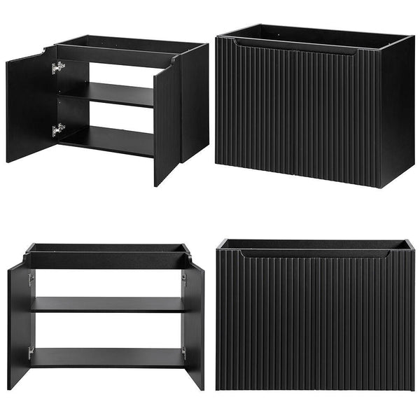 Waschbeckenunterschrank Skelbolu mit Türen [en.casa]