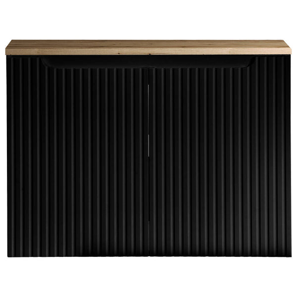 Waschbeckenunterschrank Skelbolu mit Türen [en.casa]