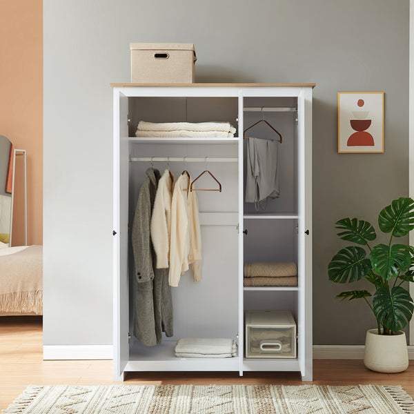 Kleiderschrank Vasand 175x120x52 cm [en.casa]