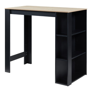 Bartisch Danderyd 120x60x106 cm mit 3 Ablagefächern [en.casa]