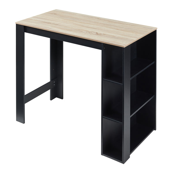 Bartisch Danderyd 120x60x106 cm mit 3 Ablagefächern [en.casa]