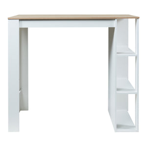 Bartisch Danderyd 120x60x106 cm mit 3 Ablagefächern [en.casa]