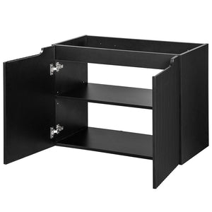 Waschtisch Skelbolu mit Türen gerillt [en.casa]