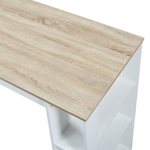 Bartisch Danderyd 120x60x106 cm mit 3 Ablagefächern [en.casa]